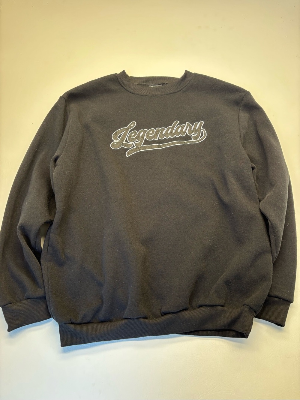 Original Deluxe Black 'Legendary' Crewneck Sweatshirt